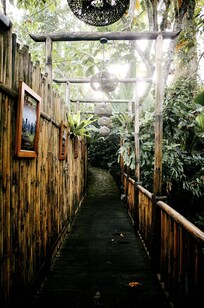 The path to the Villas by the Rice Fields.