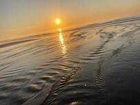 Morning walk on beach!
