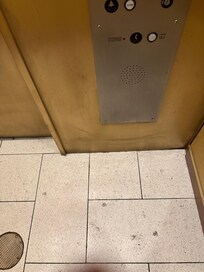Filthy elevator