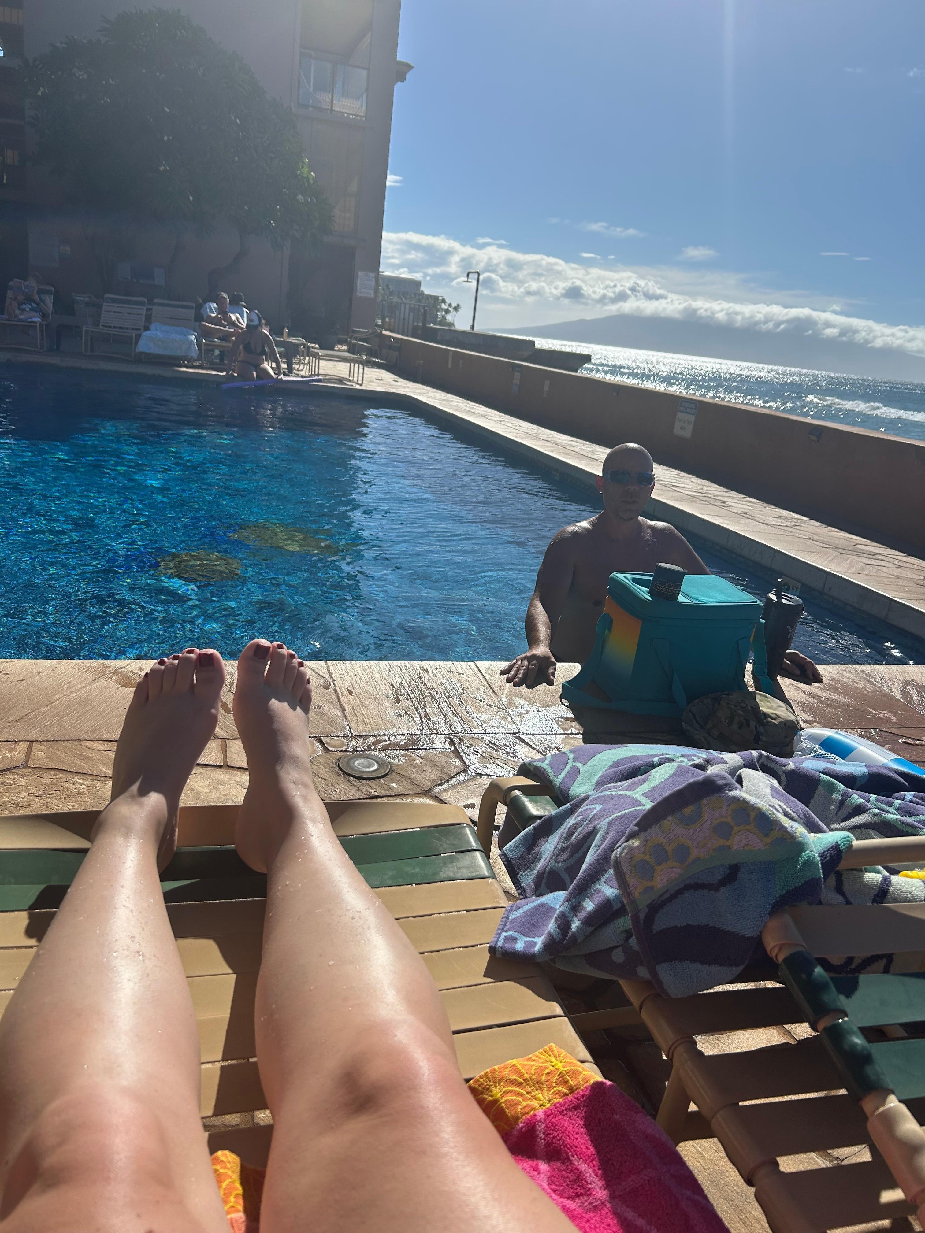 Another pool picture! The water was great temperature. 