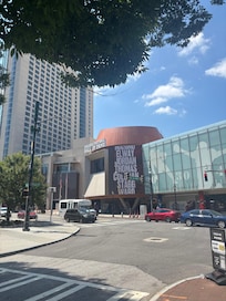 College football hall of fame literally across the street.