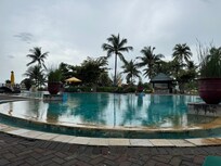 The pool area