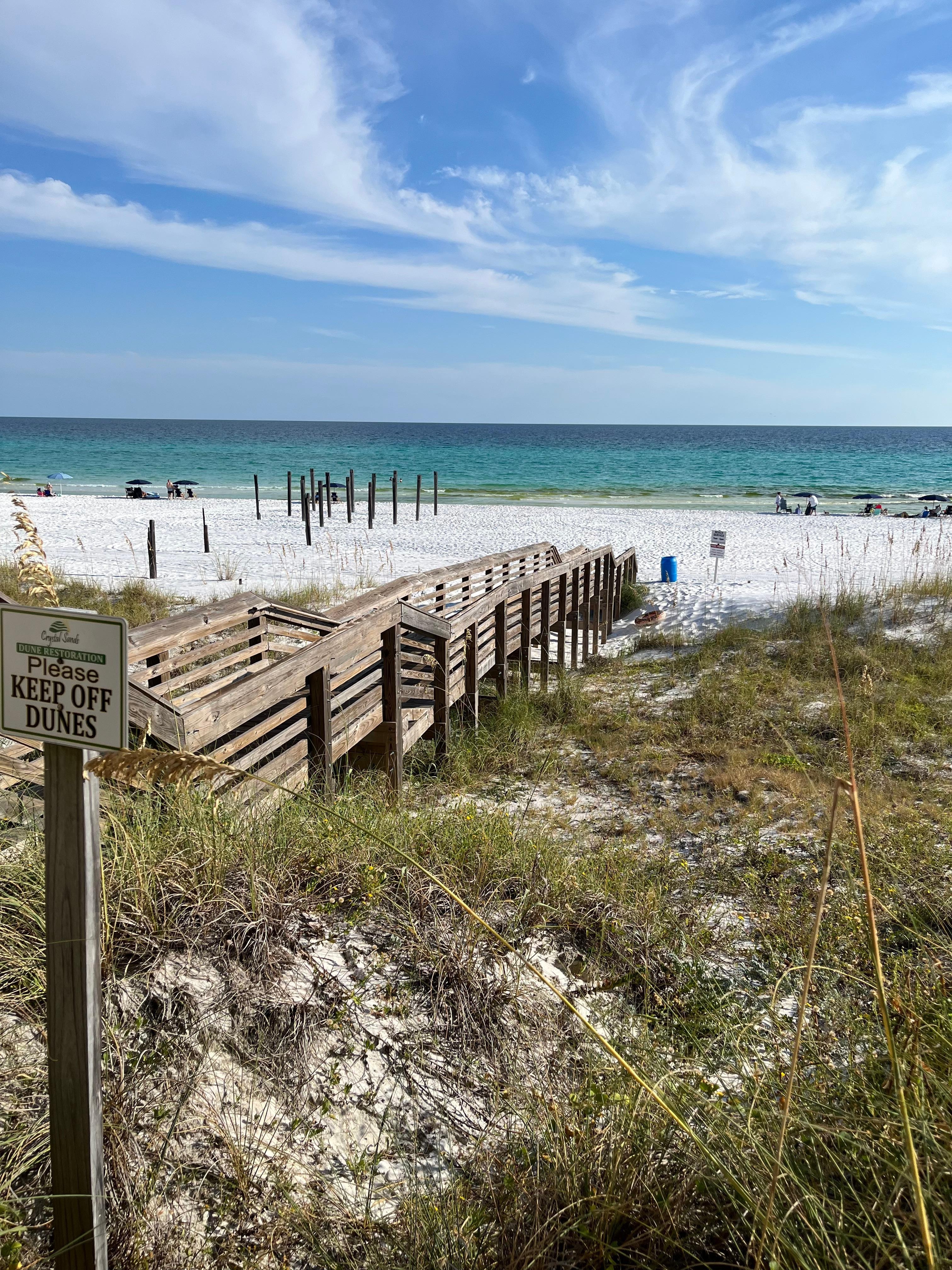 A quick walk to the beach!
