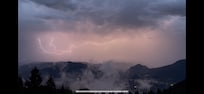 Vue pendant un orage, c’est spectaculaire