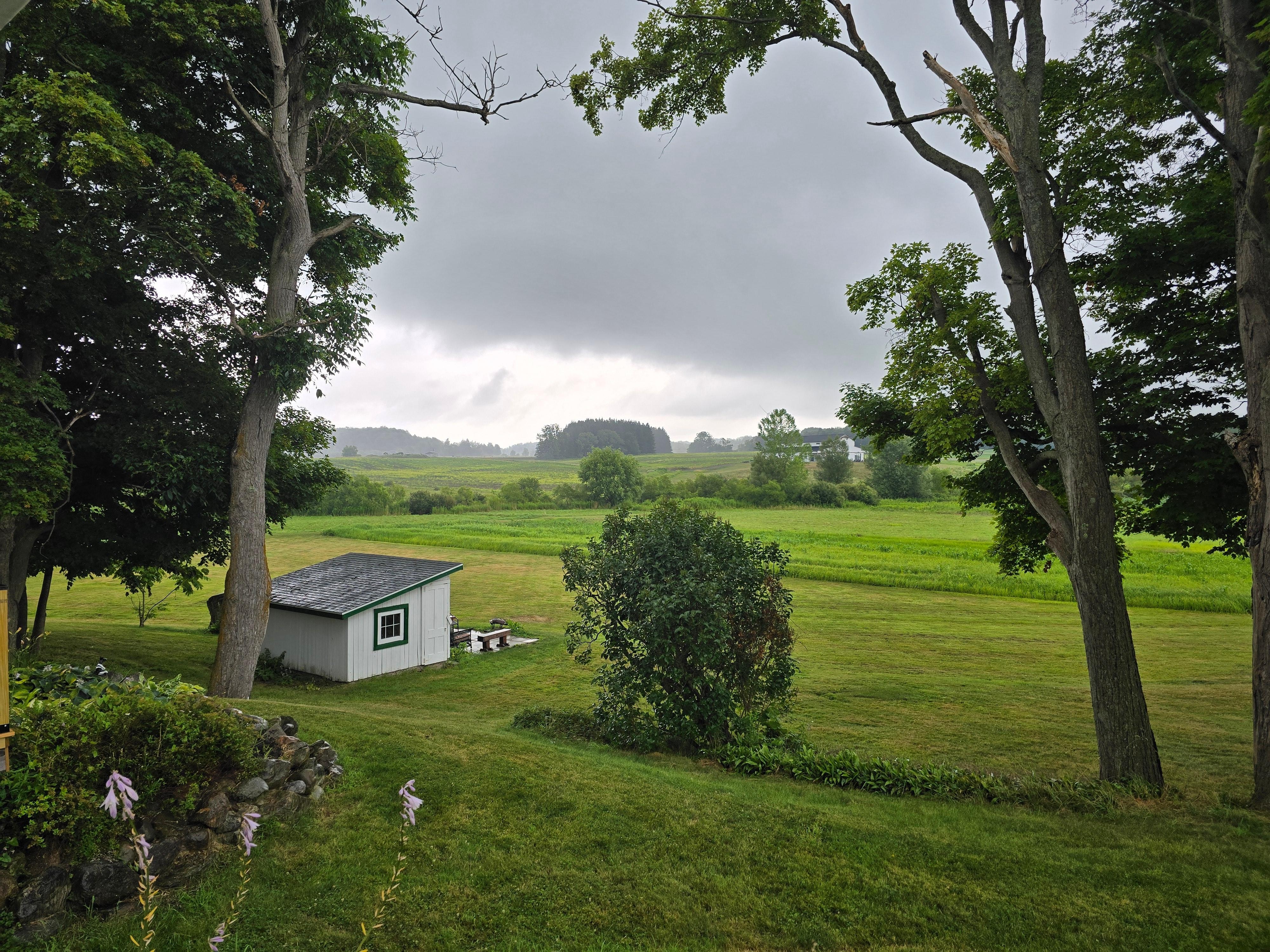 Wider view from the porch.