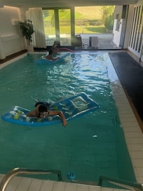 Indoor pool that lets the outside in!