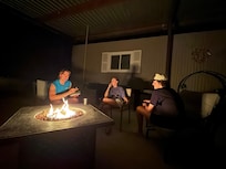 We lived the fire pit