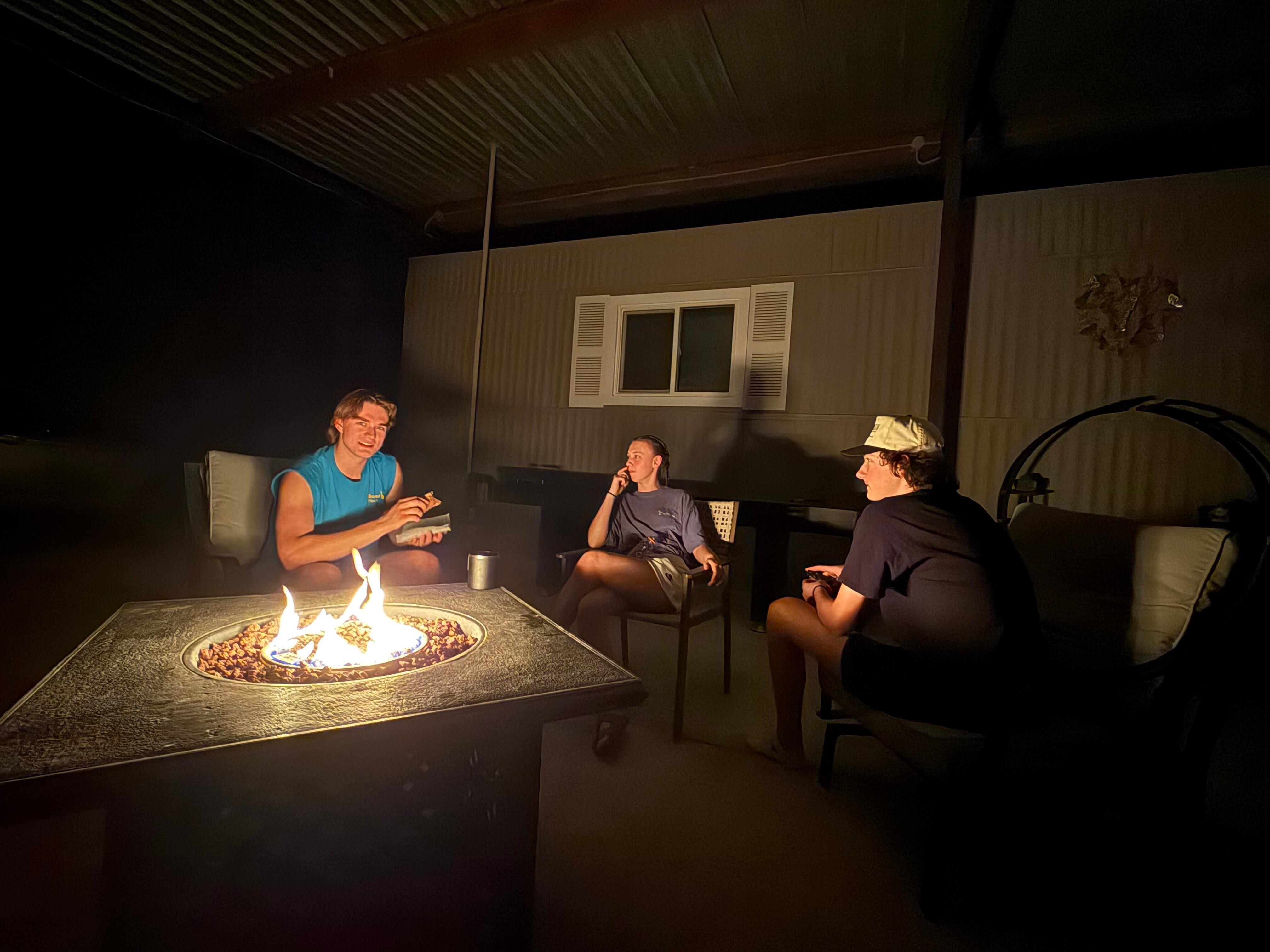 We lived the fire pit 