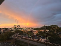 Carnival across the street. One of those stinking rides would constantly make a sceaming sound! But convenient if you like carnivals!