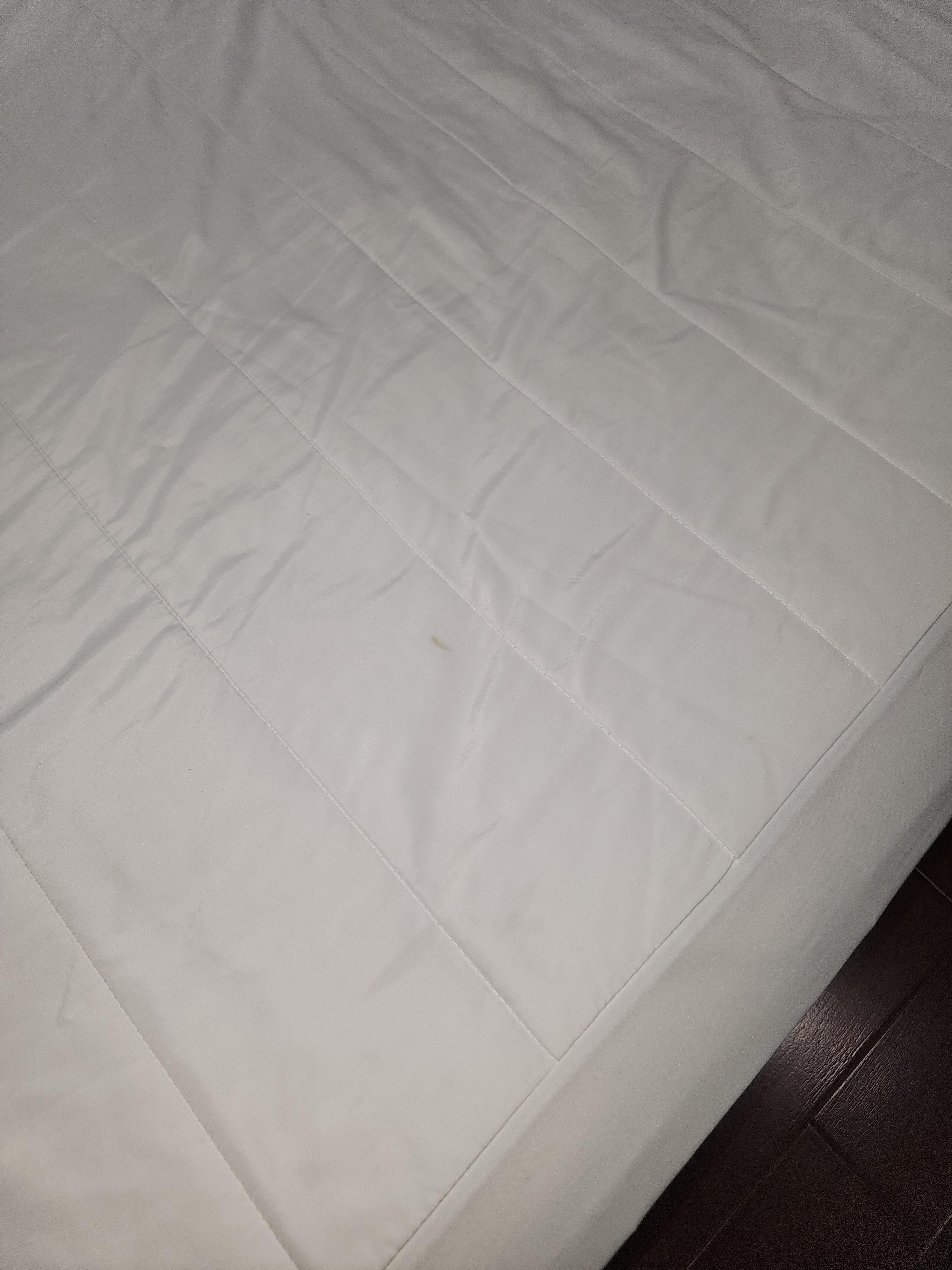 Stains on the new set of sheets