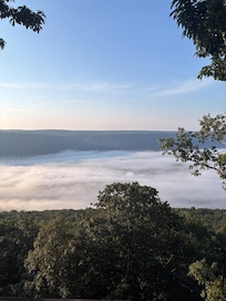 Morning view with clouds