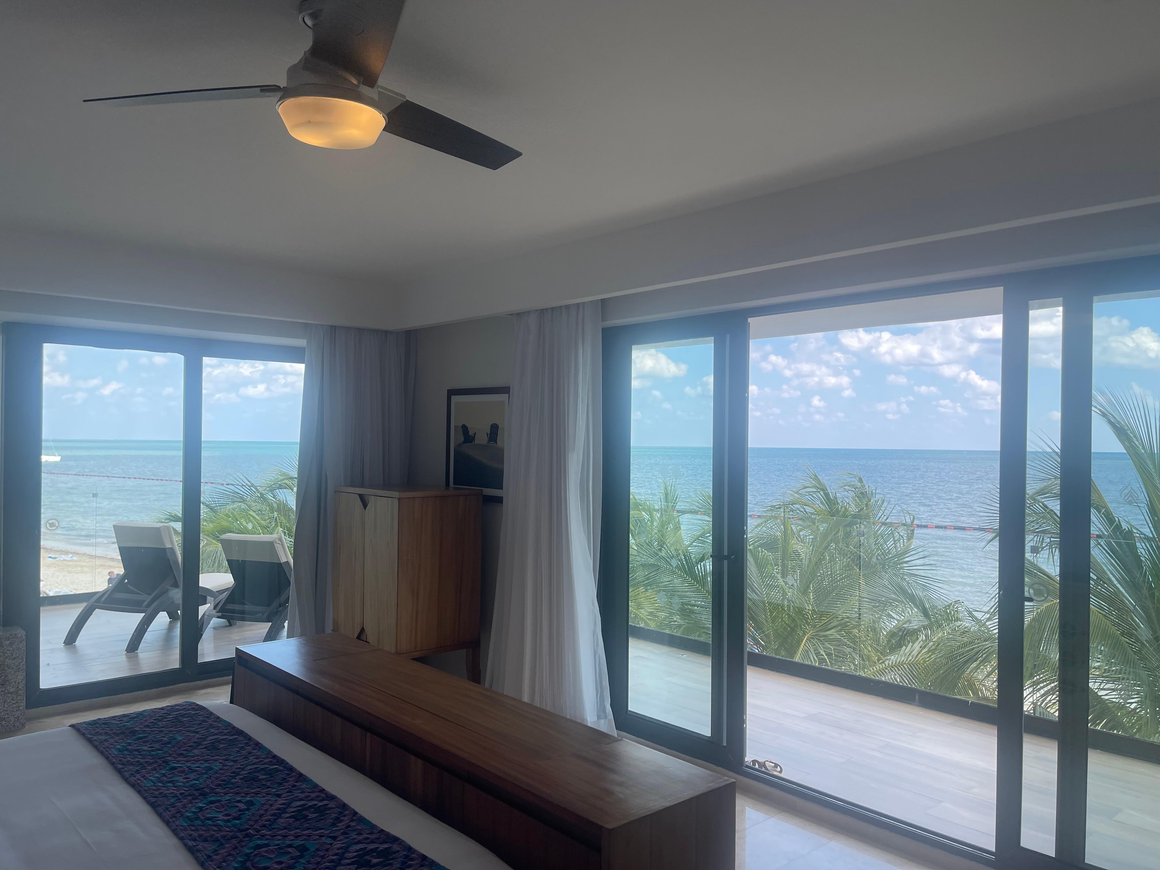 View from room with huge patio 