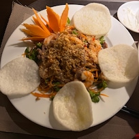 Banana flower salad room service