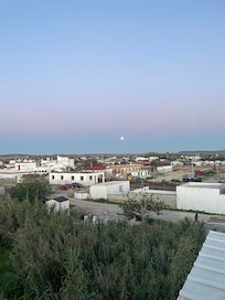 Blick nach hinten von der Dachterasse