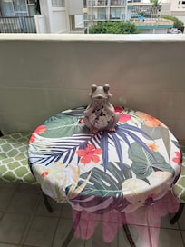 Balkon mit Deko