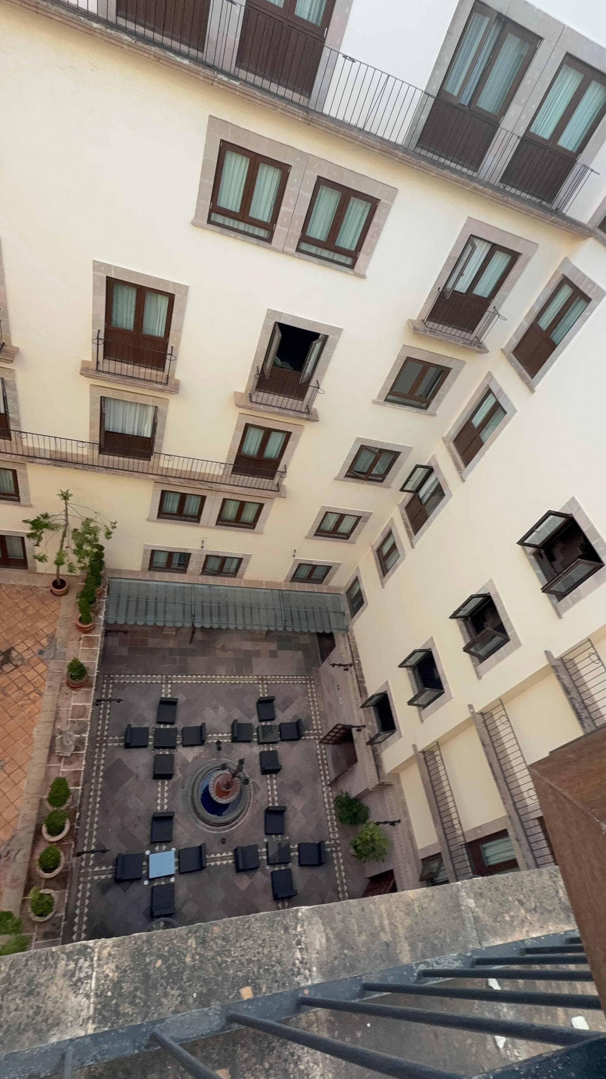 Window view from the patio