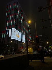 Took this when we walked to a restaurant near the hotel.