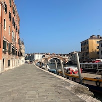 Canal in front of the hotel