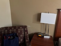 Scratch marks on walls before we checked in