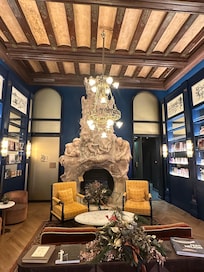 Beautiful alabaster fireplace