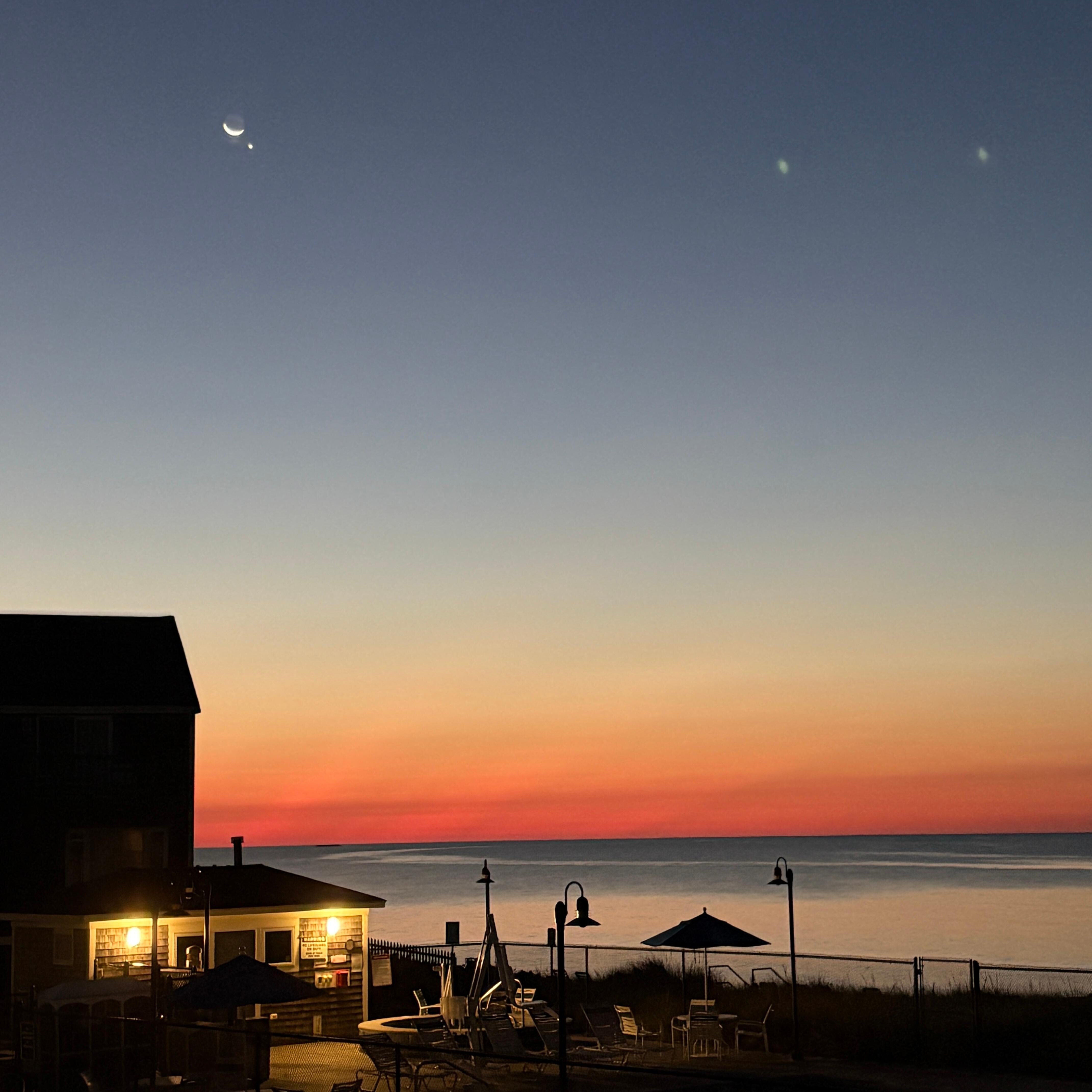 Full mood and planet view from balcony