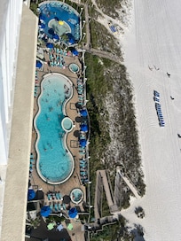 The pool from the balcony.