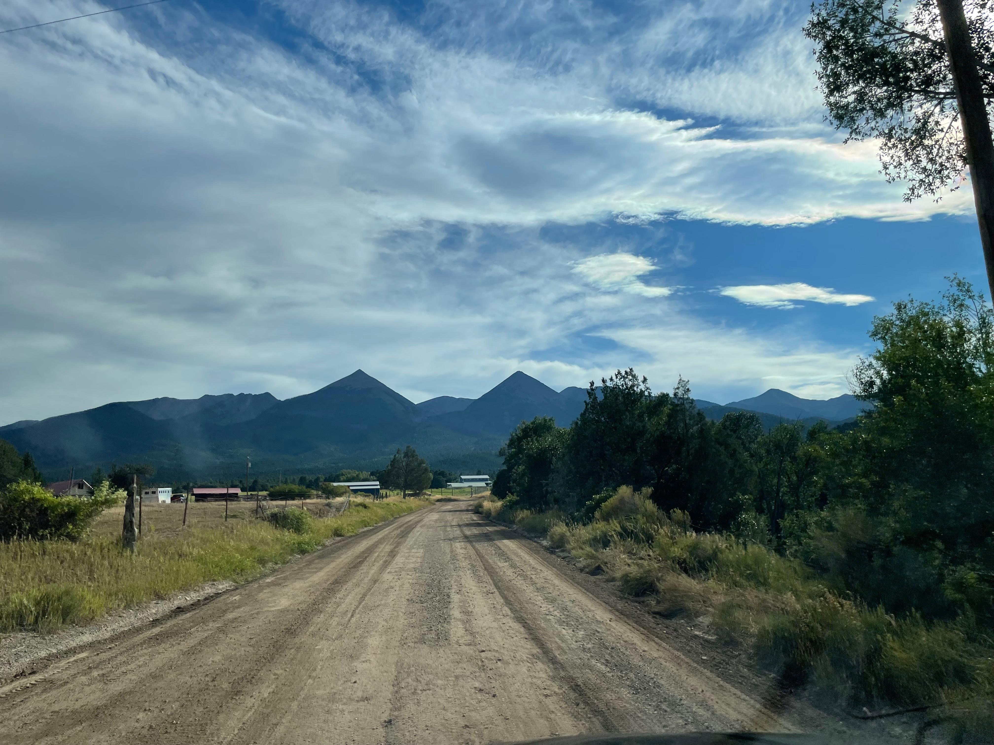 Beautiful view on the way up to the cabin. 