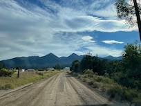 Beautiful view on the way up to the cabin.