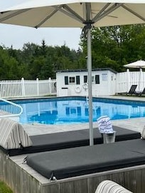 Pool Area is amazing with chaise lounge area.