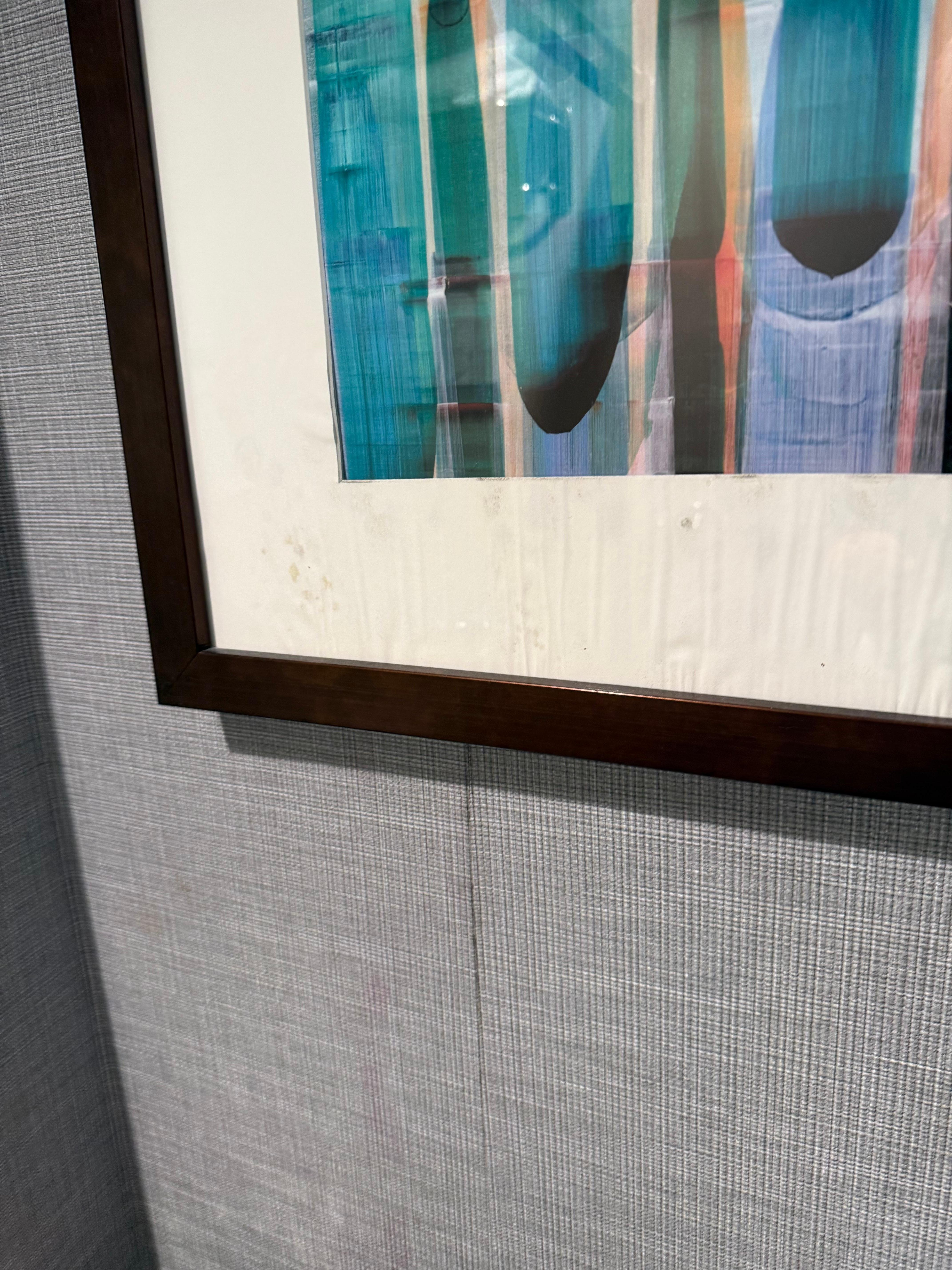 Unknown substances on the picture and walls. 