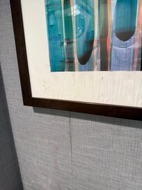 Unknown substances on the picture and walls.