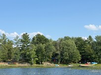 View from the cottage coming from the lake.