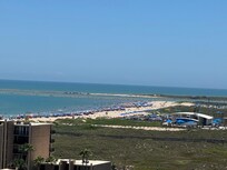 View from main balcony looking south towards jetties