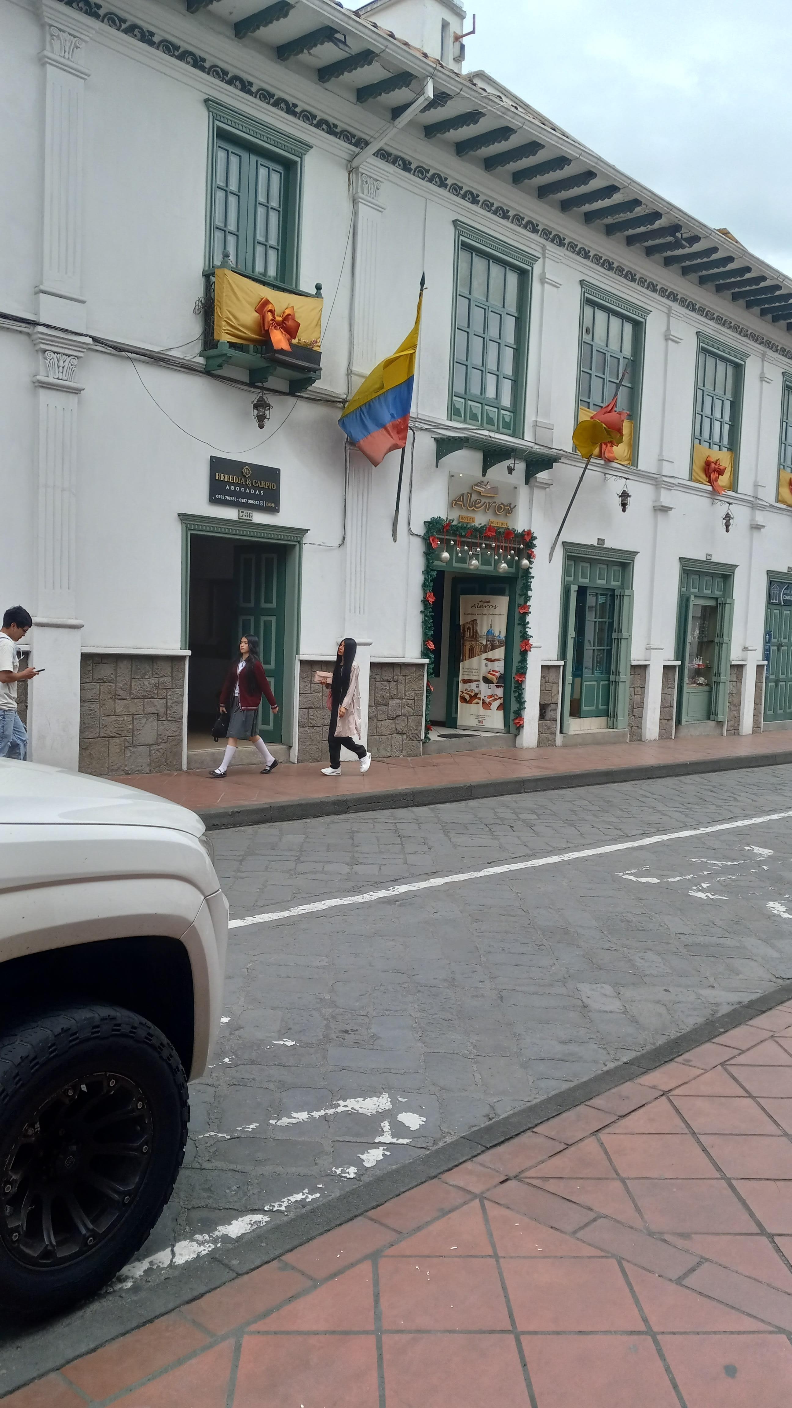 The entrance to Boutique Hotel Aleros 