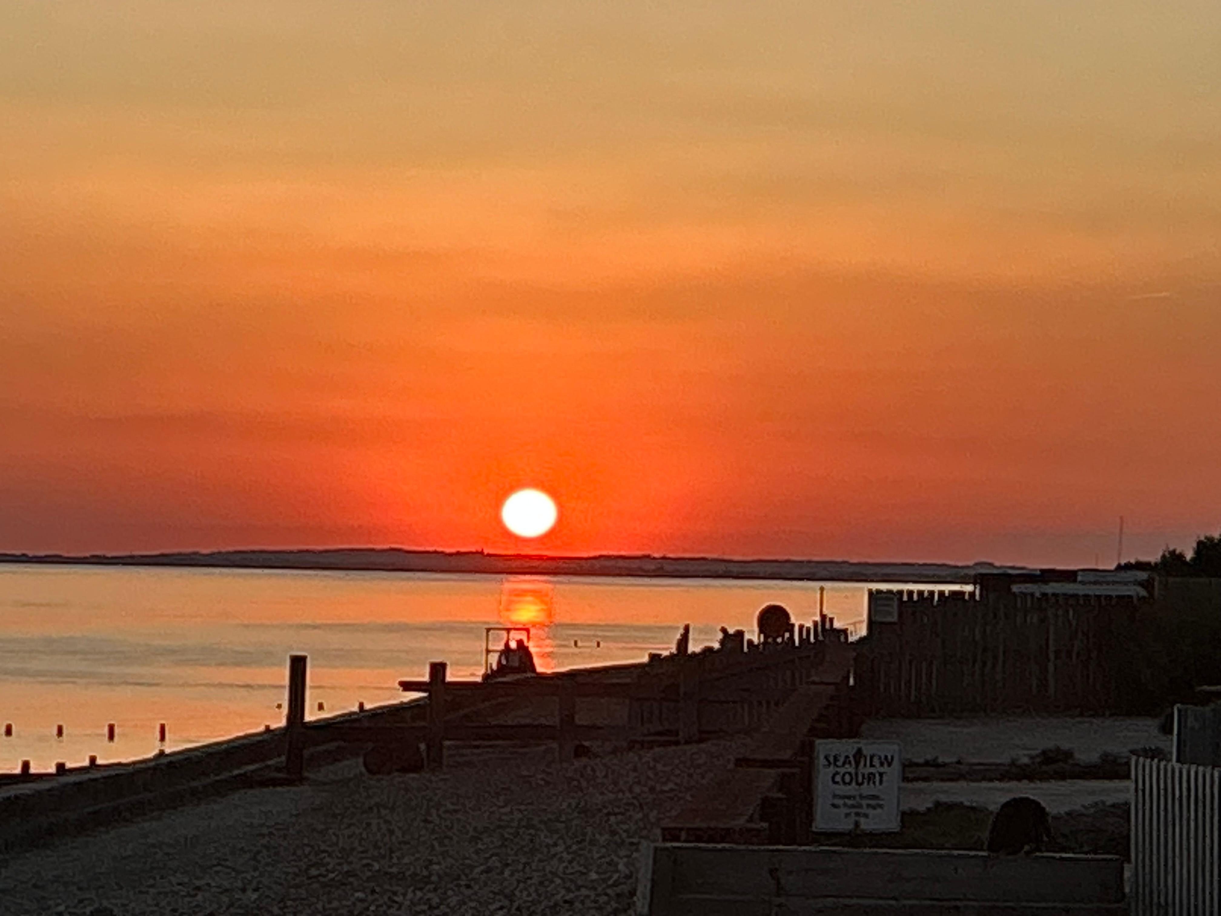 Beautiful sunset taken from property