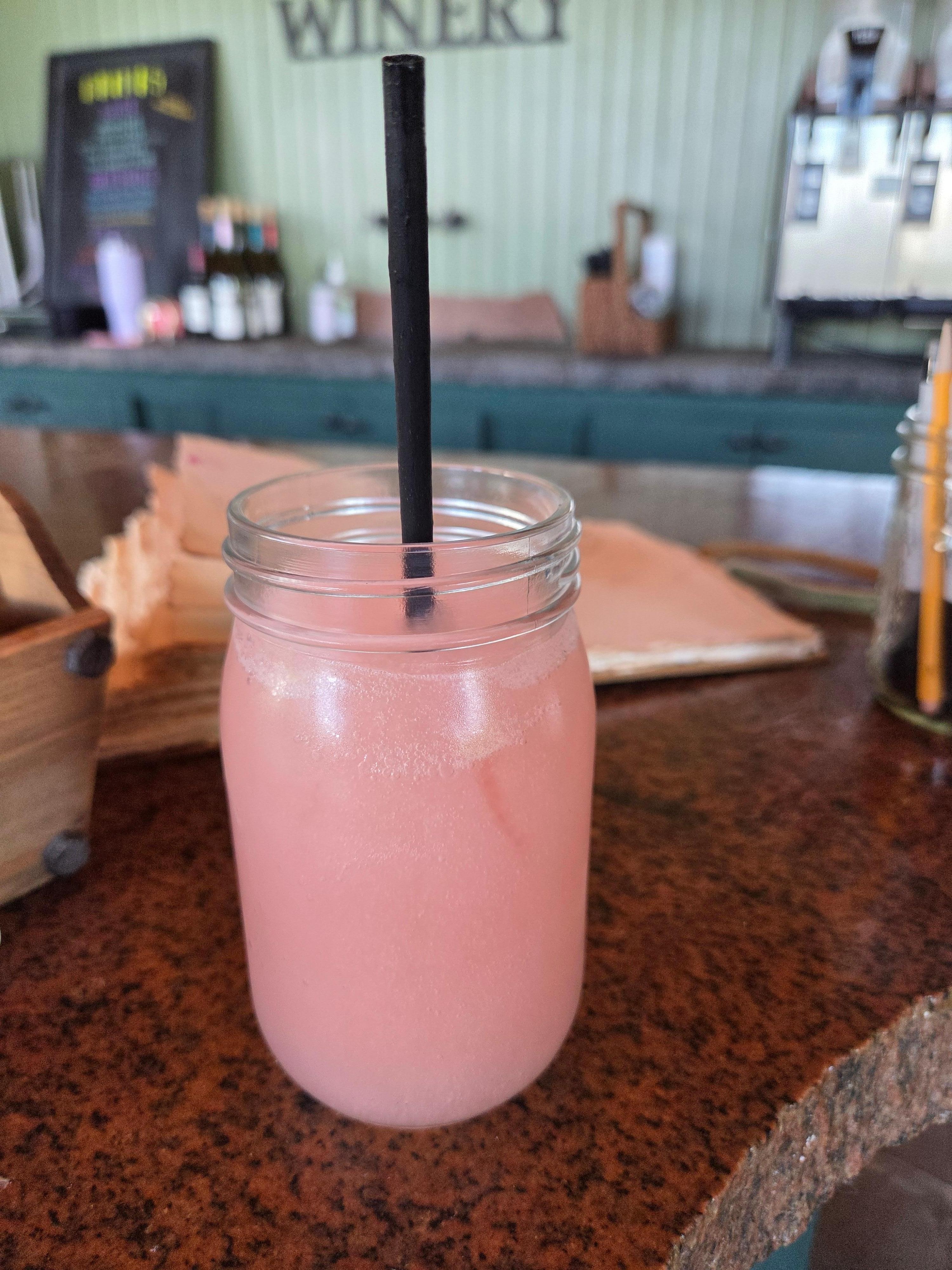 Rose' wine slushie/Grindstone Winery