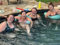 Pool time with the girls!