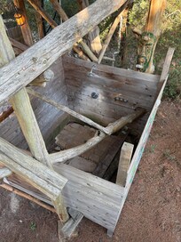 The outdoor shower was HOT!