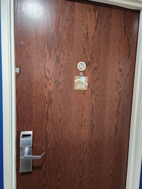 Our rooms that we paid for and we were not allowed to go back in. She deactivated our key cards.