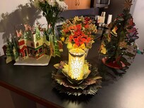 Paper pop up Christmas cards