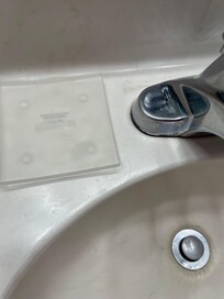 Soap dish not cleaned
