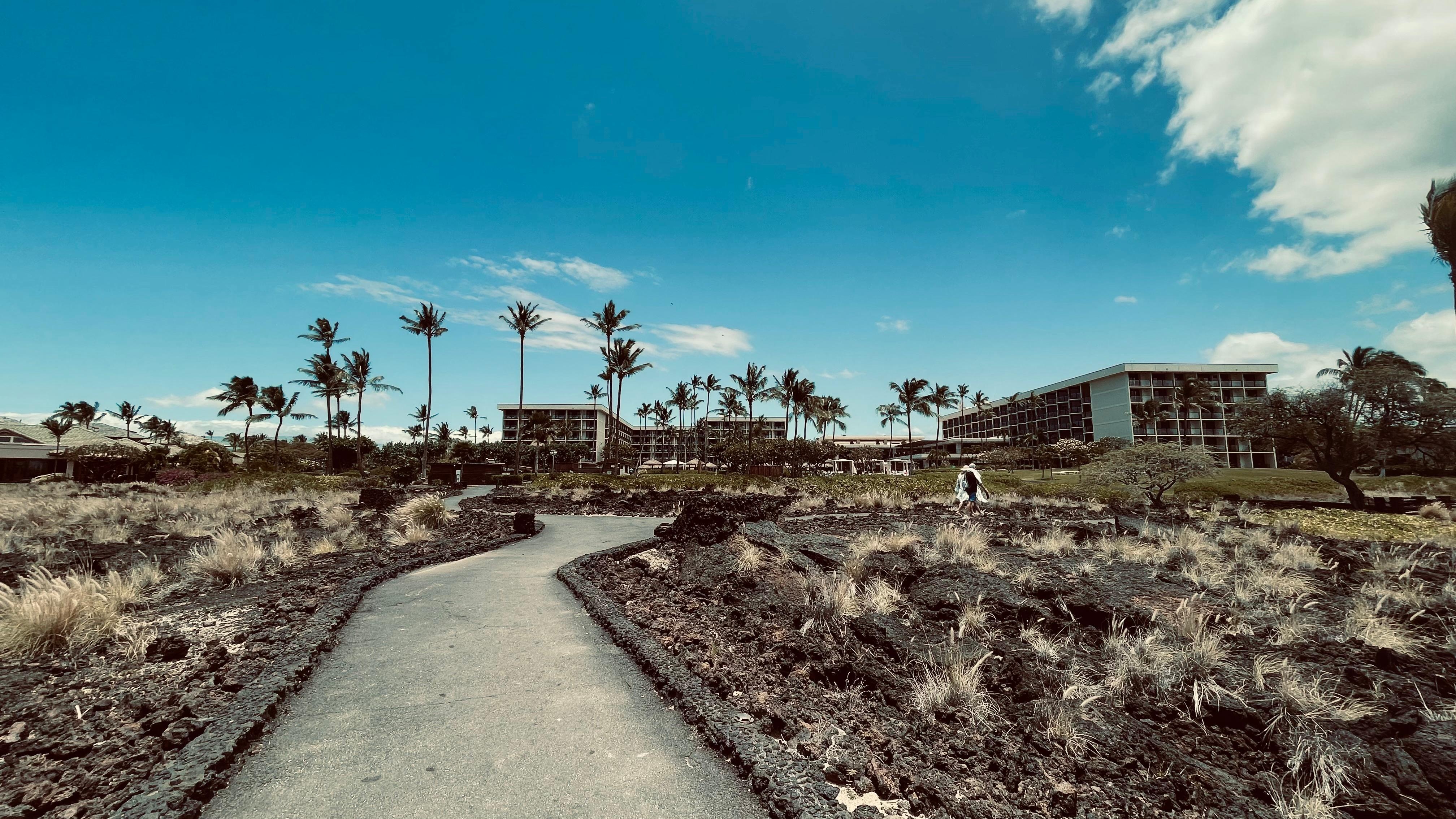 Walking back from the beach