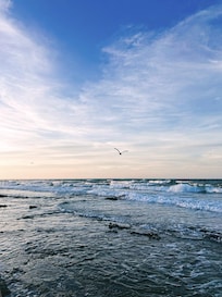 The early morning waters were beautiful and warm.