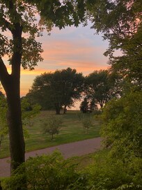 Lake view sunset
