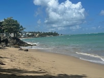 Beautiful view from Aquátika’s beach.