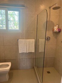 Bathroom nice and clean I love the water pressure in the shower