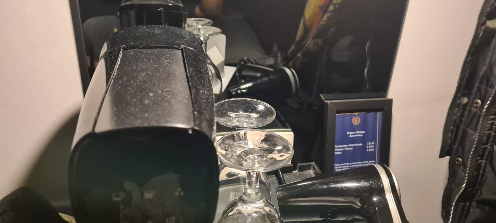 Dust on the coffee machine