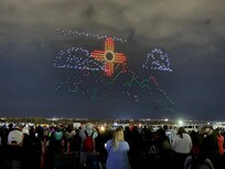 Early morning light show at the Balloon Fiesta