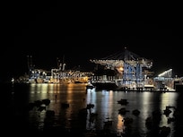 Malta Freeport by night
