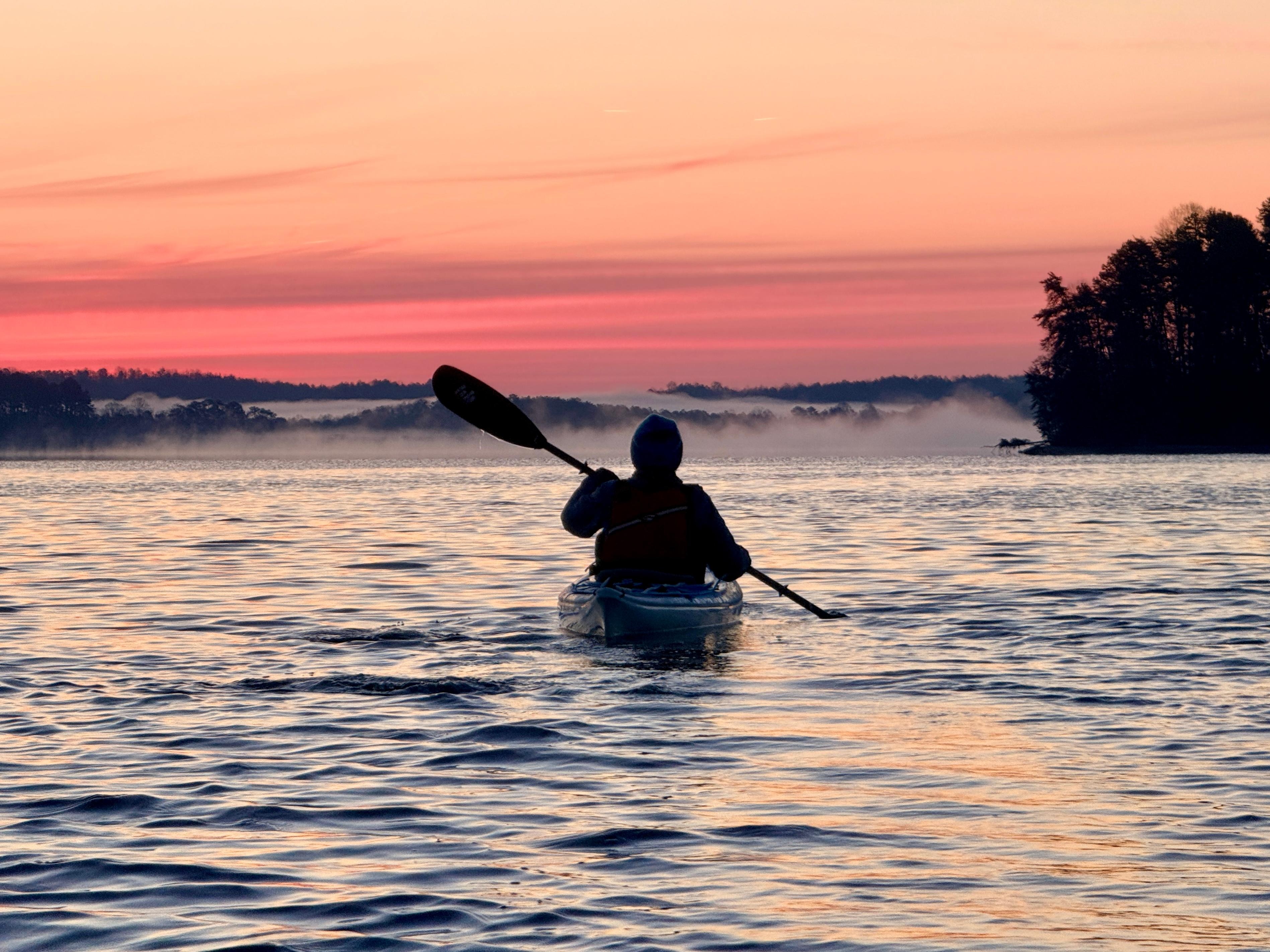 Sunrise kayaking 